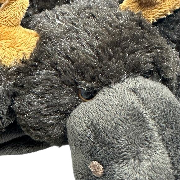 Pillow Pets Pee Wees 11 inch Chocolate Moose Brown Plush Stuffed Animal Toy Soft - Picture 7 of 8